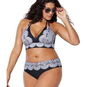 Swimsuits For All Avenger Halter Bikini Set